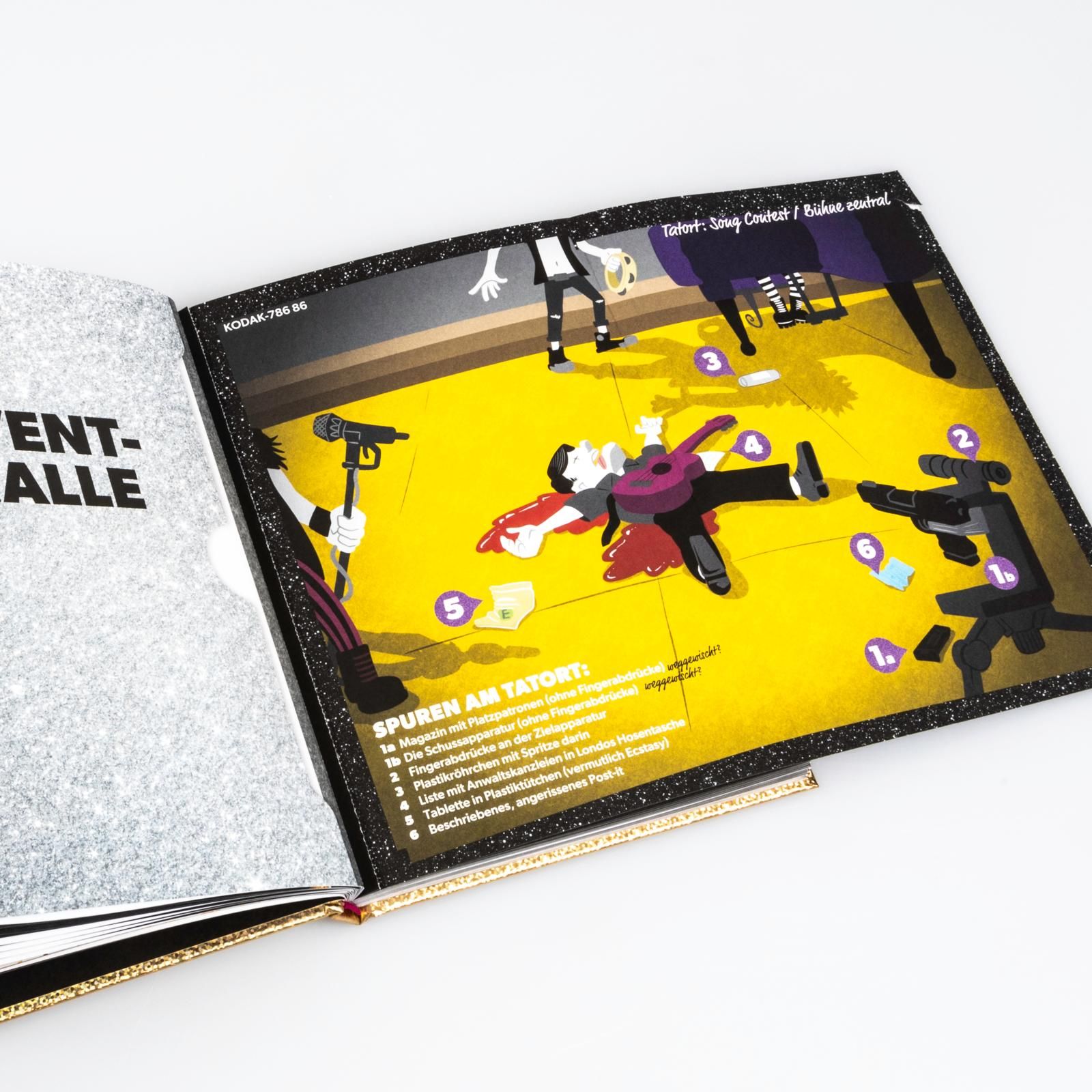 Comic, Magazin, Illustration, Gelbes Boden, Action-Szene