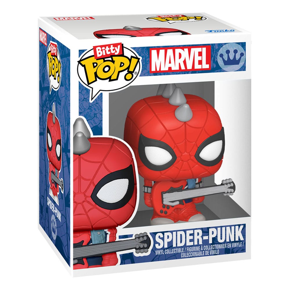 Spider-Man: POP Bitty Display + 2 Bittys (Spider-Woman/Spider-Punk) Spider-Man: POP Bitty Display + 2 Bittys (Spider-Woman/Spider-Punk)