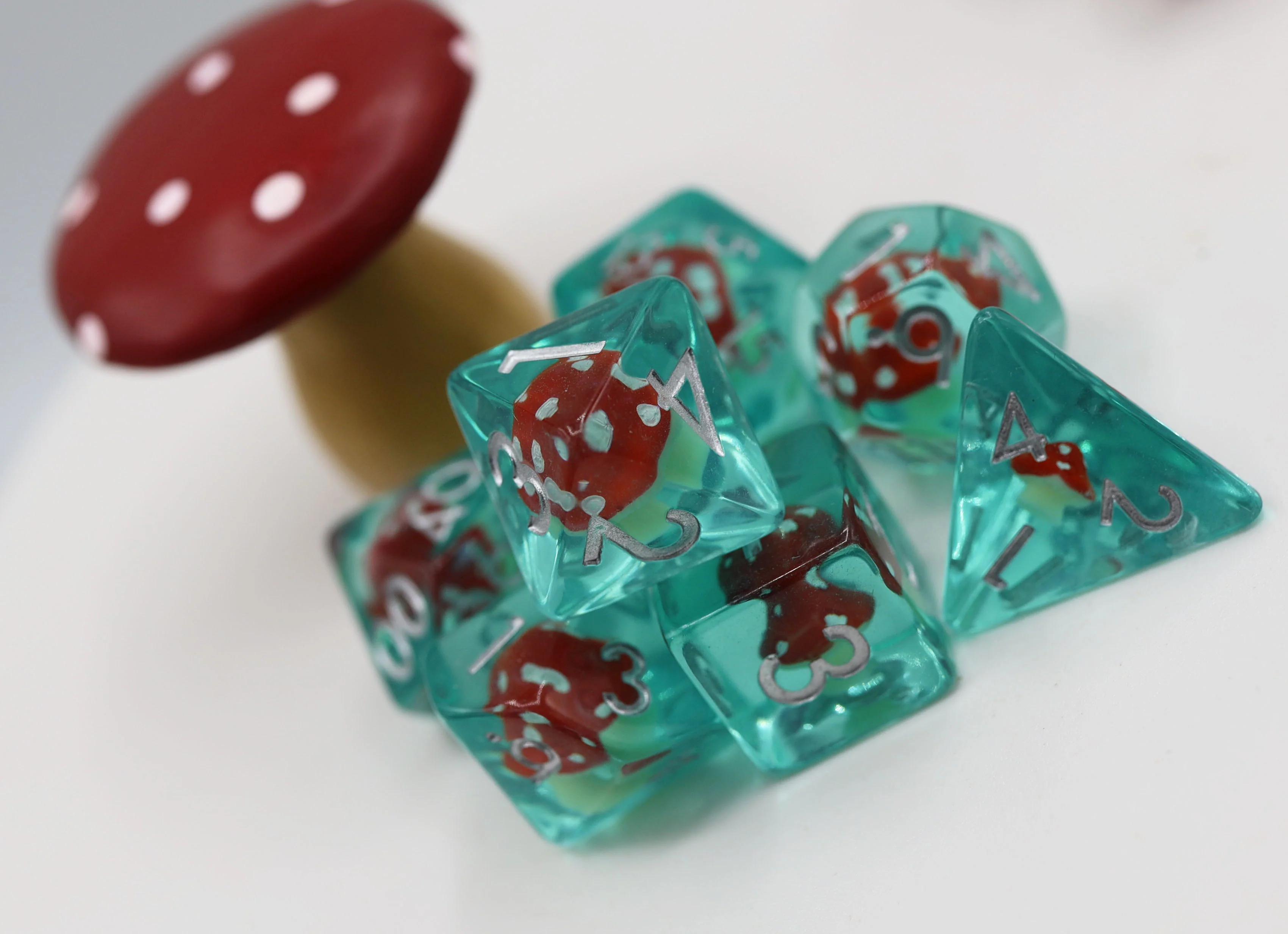 Polyhedral Dice Set: Power Up Mushroom (7) Polyhedral Dice Set: Power Up Mushroom (7)