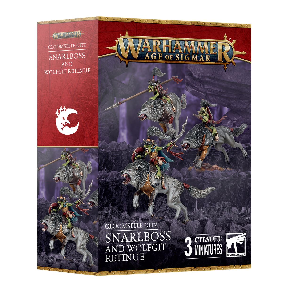 Warhammer: Gloomspite Gitz - Snarlboss and Wolfgit Retinue