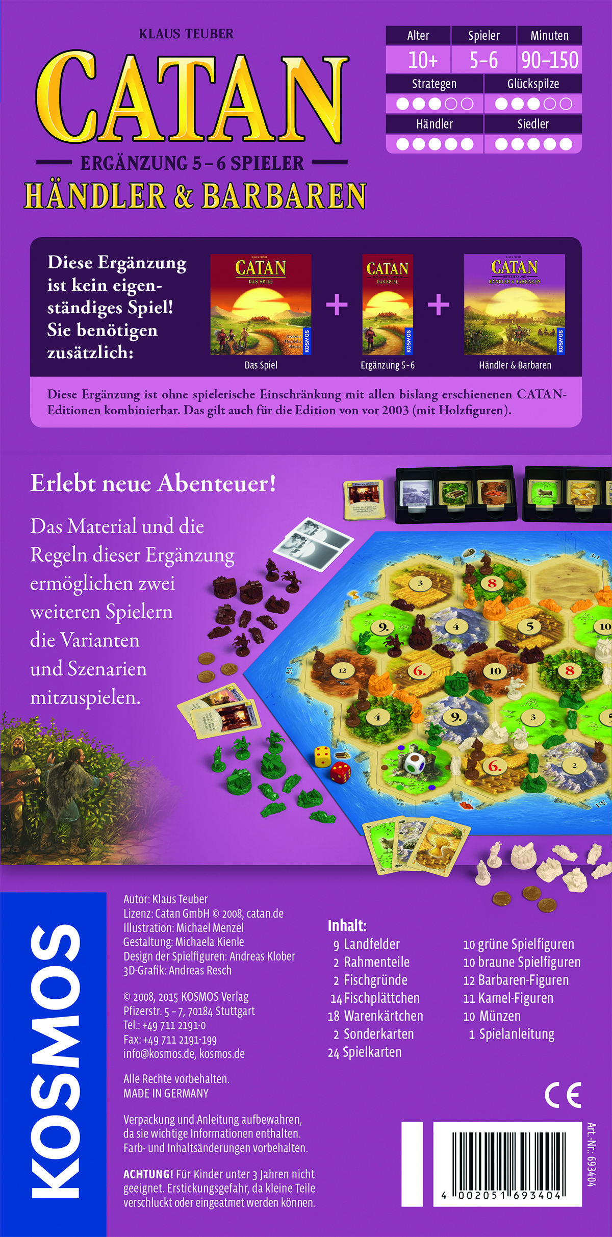 Catan: Händler & Barbaren 5-6 Spieler Erweiterung Catan: Händler & Barbaren 5-6 Spieler Erweiterung