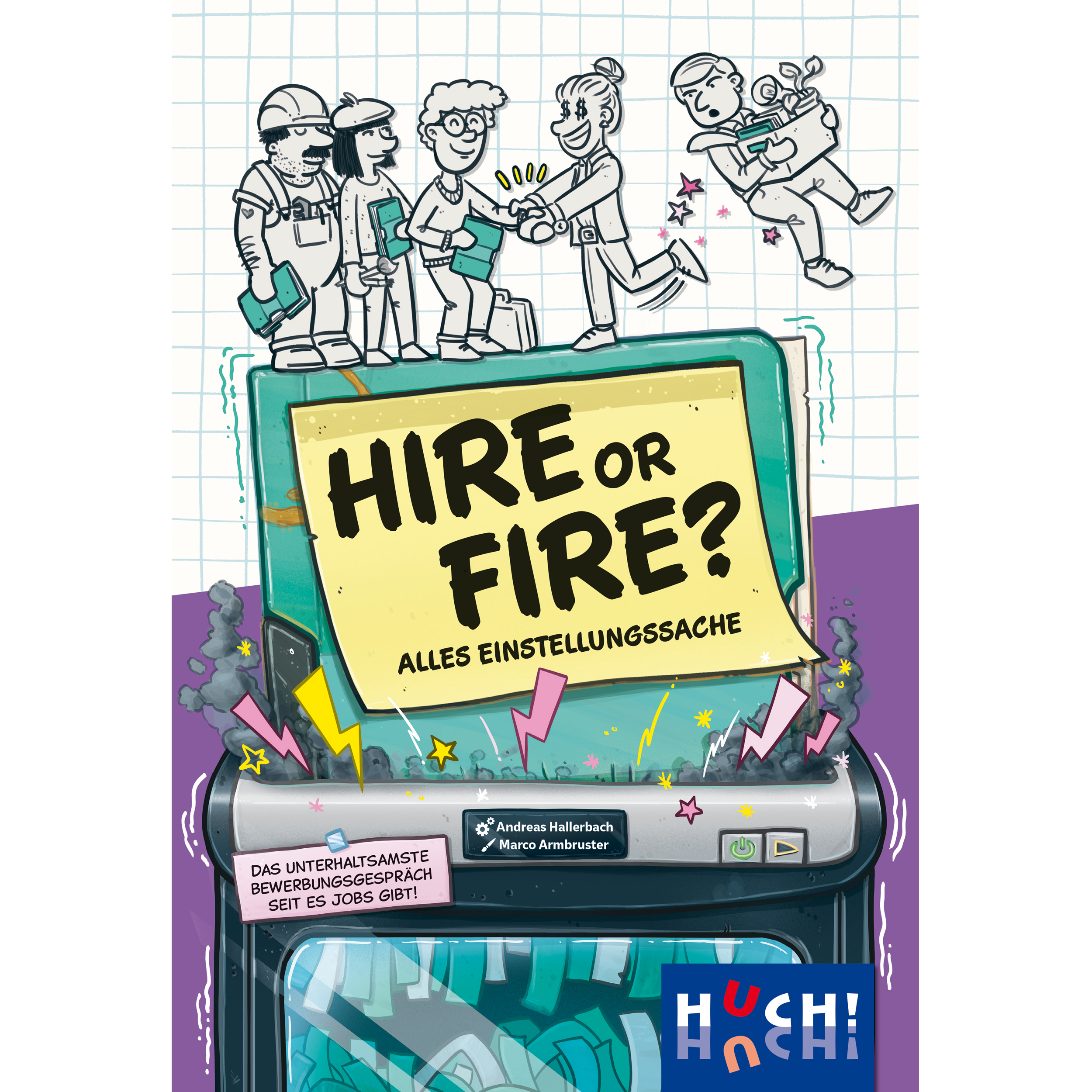 Hire or Fire Buchcover, Bewerbungsgespräch, Karikatur, Illustration, Berufsleben