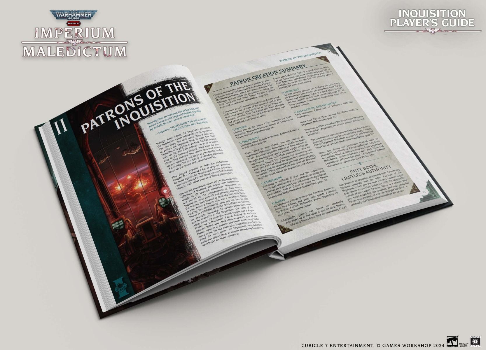 Warhammer 40K RPG: Imperium Maledictum - Inquisition Player's Guide