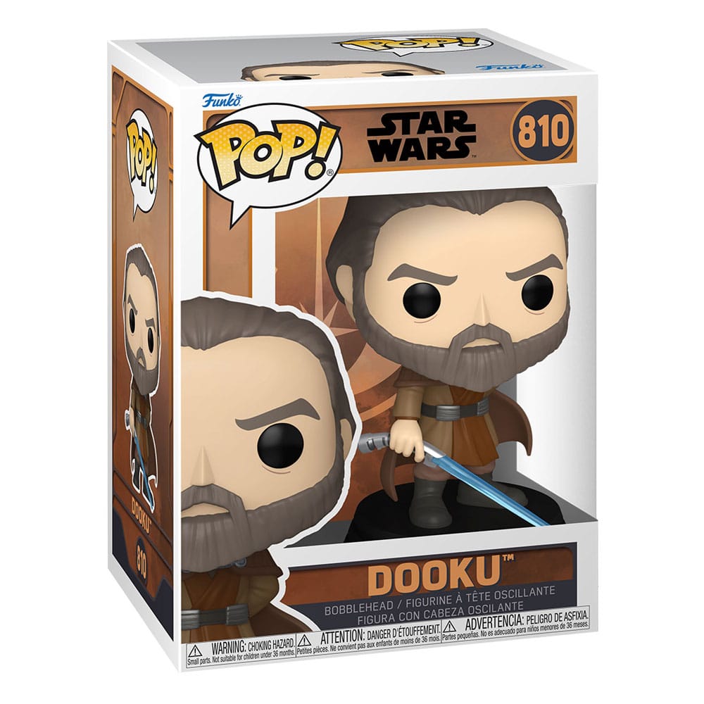 Star Wars: POP Dooku (810) Kiste, Gesicht, Kopf, Person