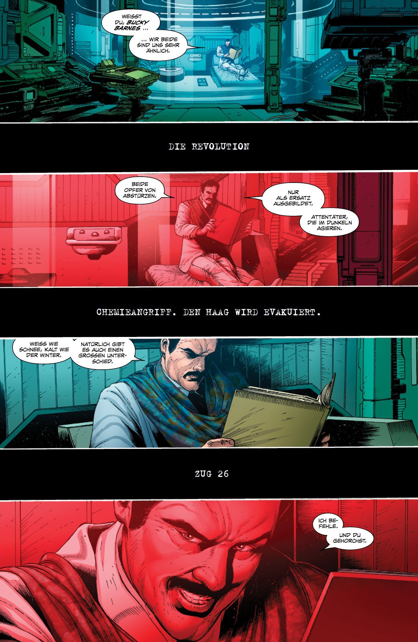 Comic, Panels, Hauptfigur, Bücher, Shades-rot