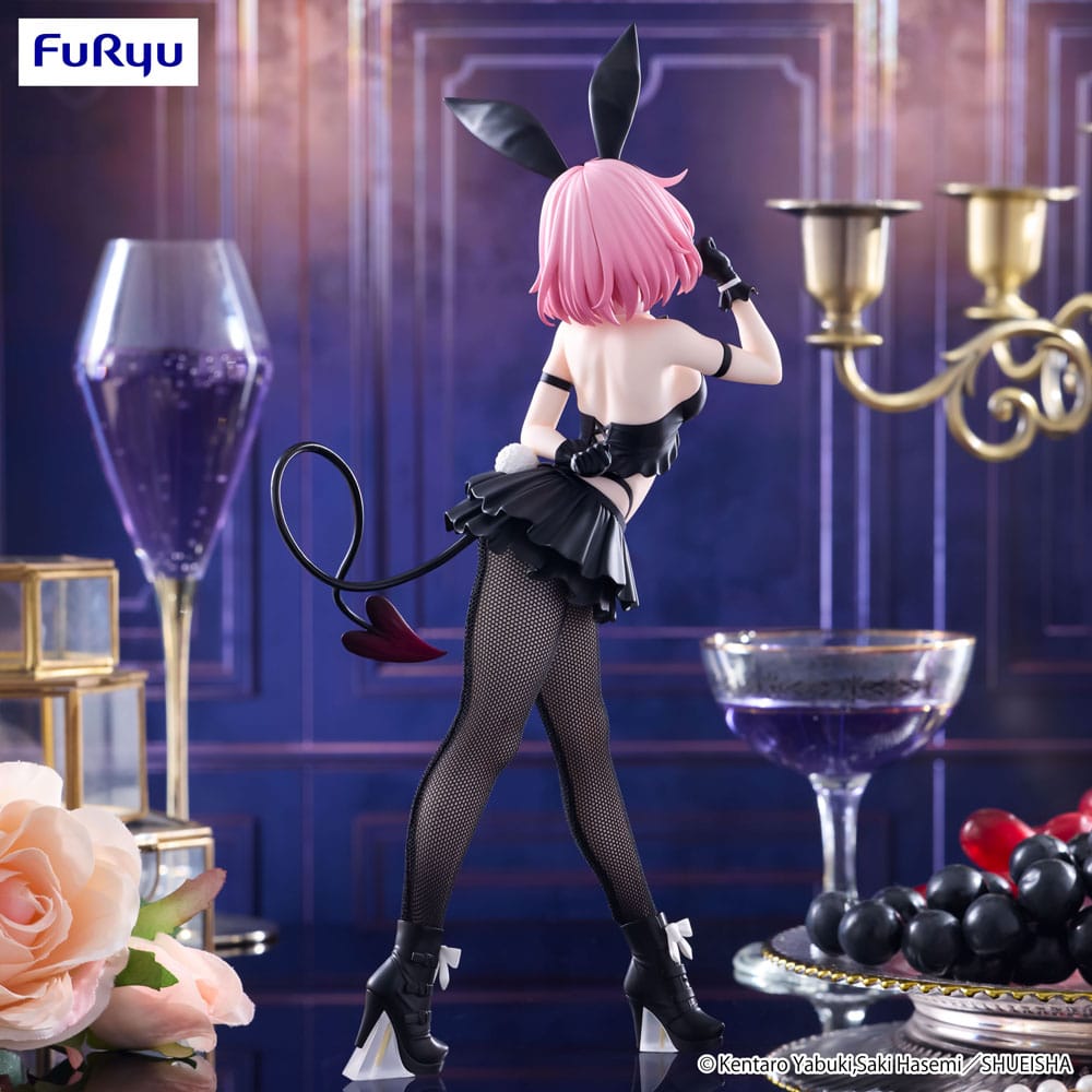 To Love Ru PVC Statue: Momo Belia Deviluke BiCute Bunnies 27cm figurine, Bunnyohren, rosa Haare, Netzstrumpfhose, Maidenshirt