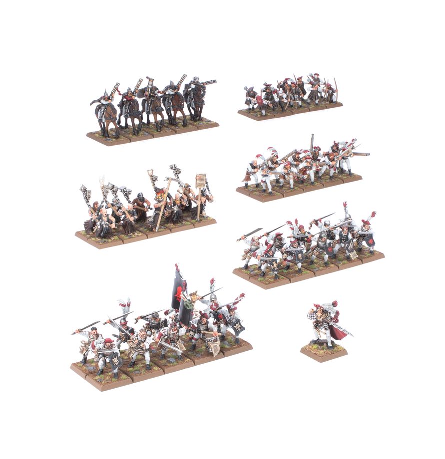 Warhammer: The Old World Empire of Man - Battle March Army Miniatur, Soldat, Armee, Figurine, Miniaturen