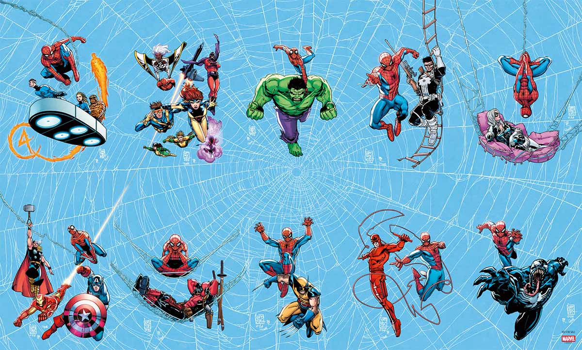 Superhelden, Spider-Man, Hulk, Marvel, Cartoon-Style