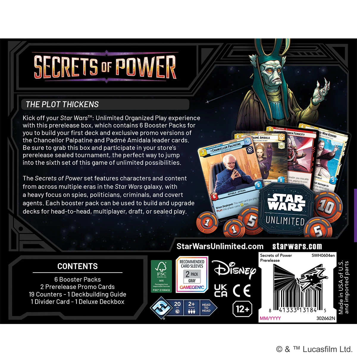 Star Wars Unlimited CCG: Secrets of Power Prerelease Box