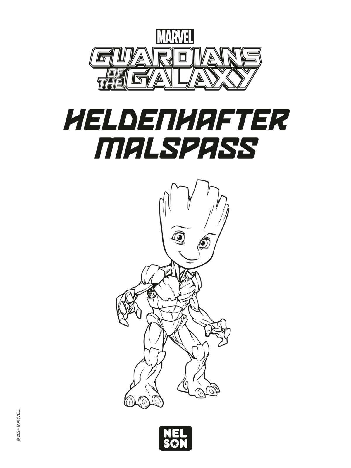 Marvel, Guardians of the Galaxy, Groot, Malspass, Figure
