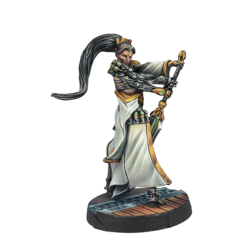 Infinity: Beasthunter (Exclusive Miniature) figurine, heldenfigur, schwert, rüstung, sockel