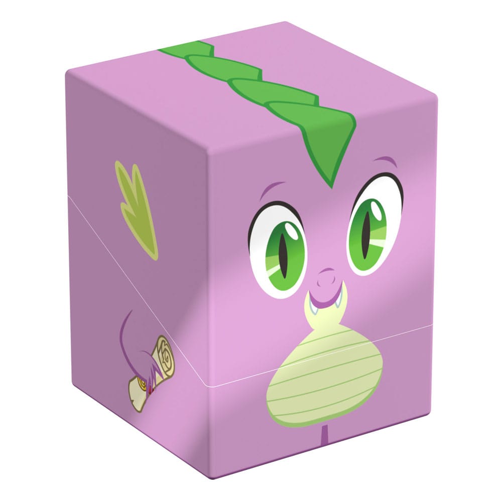 Ultimate Guard: Deckbox Squaroes My little Pony - Spike Kinderspielzeug, Box, lila, grüne Augen, Motiv-Design
