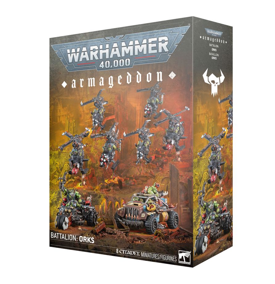 Warhammer 40K: Orks - Armageddon Bataillon Warhammer, Orks, Battalion, Armageddon, Miniatures