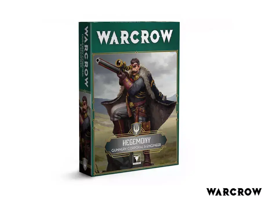 Warcrow: Hegemony - Gunnery Corporal & Engineer Wargame, Miniaturenbox, Hegemony, Gunnery, Engineer