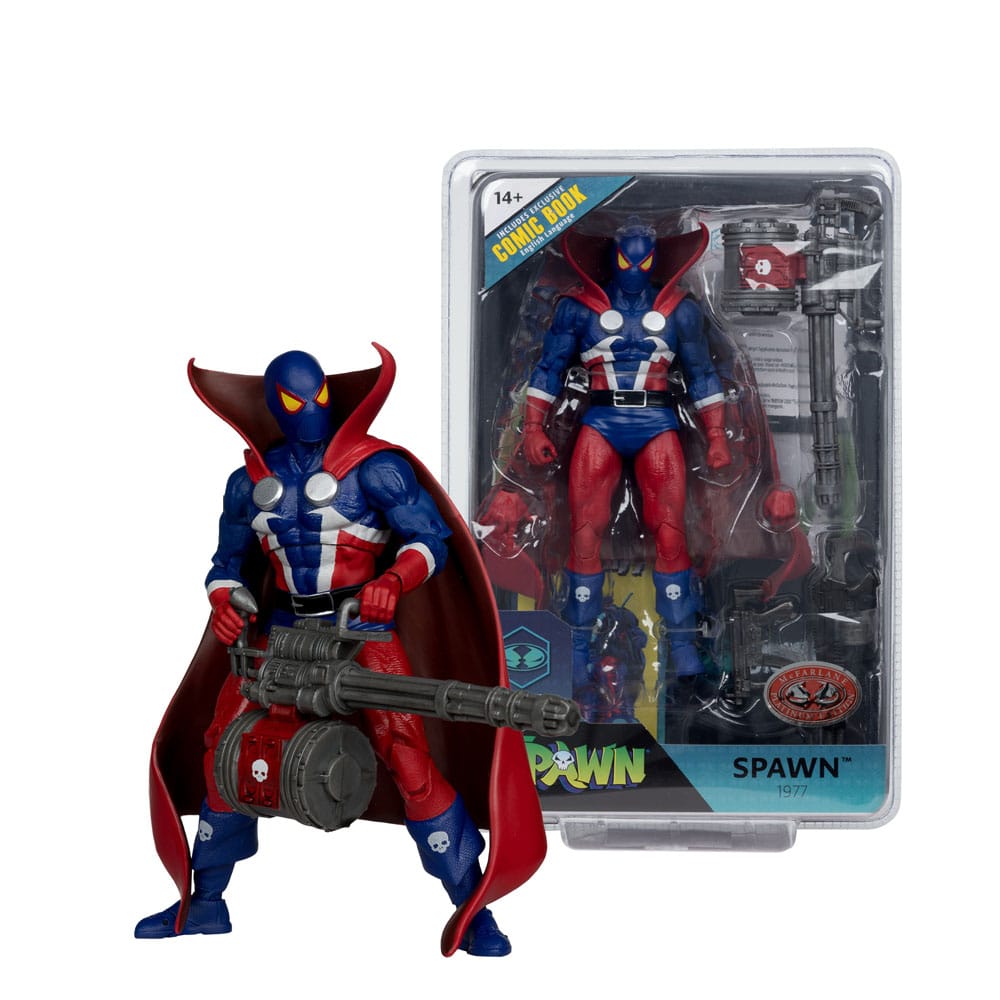 Spawn AF: Spawn Page Punchers Red & Blue Chase Red Platinum Edition 18cm