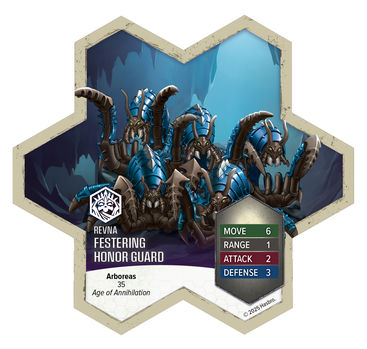 HeroScape: Rising Tide Queen Maladrix & Festering HonorGuard Army Expansion