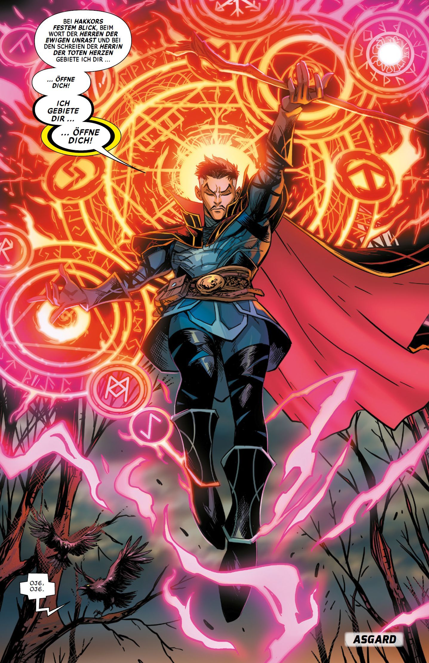 Doctor Strange Bd.1: Reise ins Ungewisse (3. Serie) Magier, Umhang, Rüstung, Magische Kreise, Posterity-gray-Armor