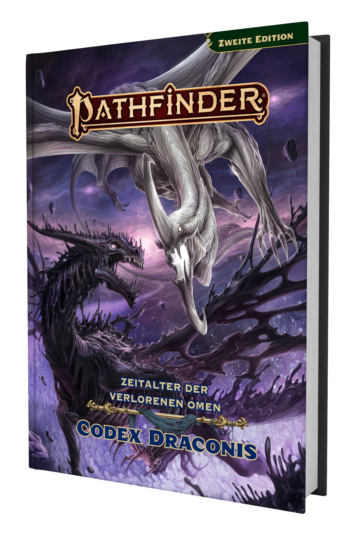 Pathfinder RSP: 2te Edition Zeitalter der verlorenen Omen - Codex Draconis RPG-Leitfaden, Kartenspielbasiertes Spiel, Drachen, Codex Draconis, Omen-Saga