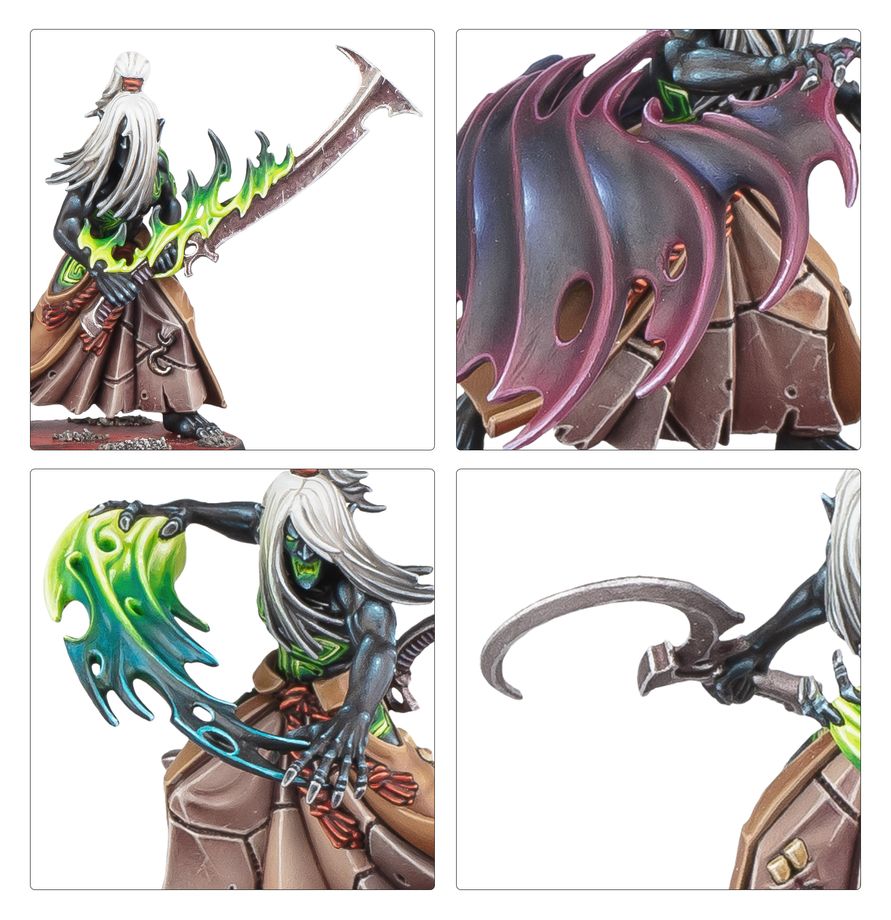 Figure, Miniatur, Dämon, Schwert, Sichel