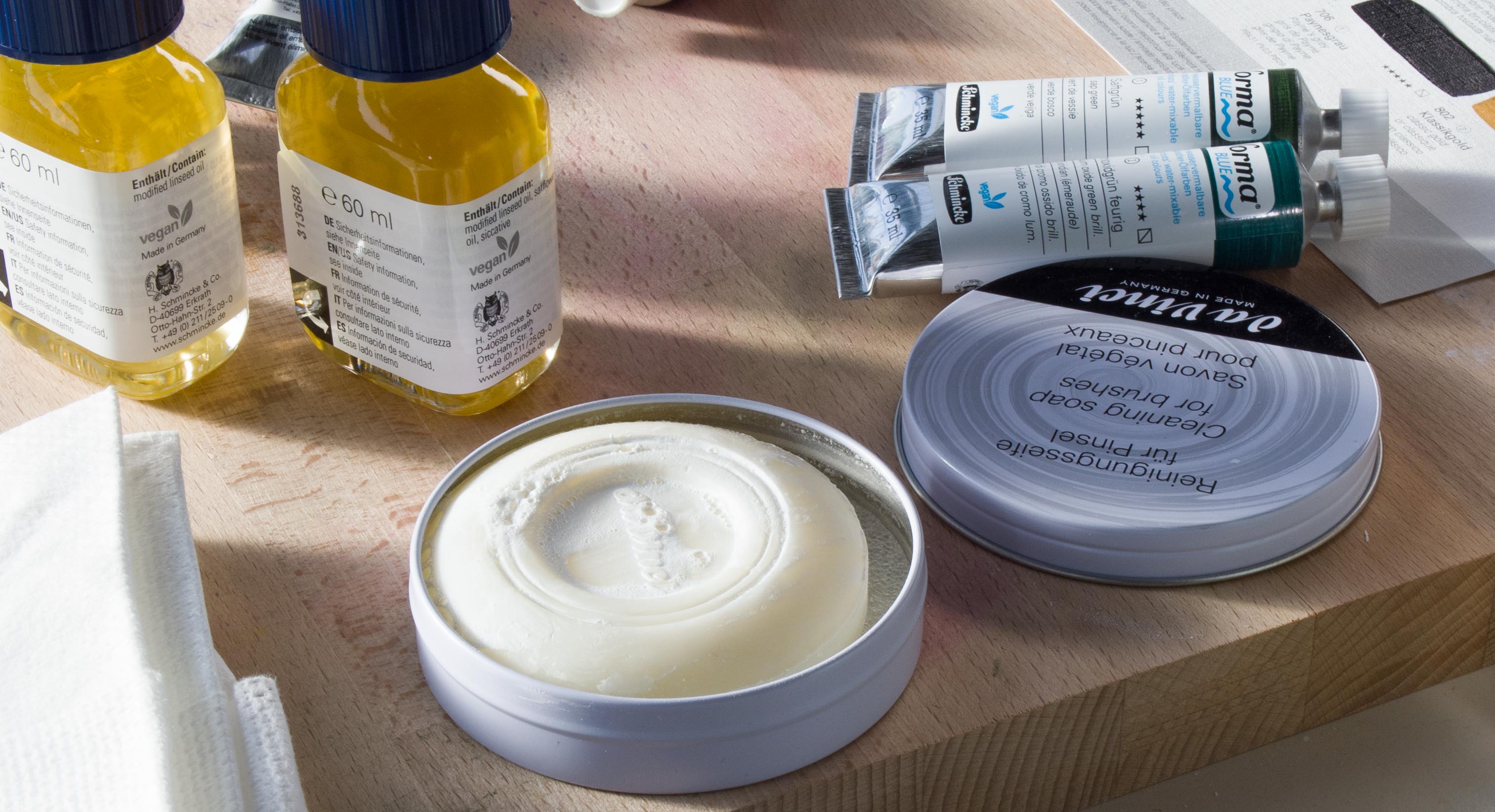 Da Vinci: Reinigungsseife für Pinsel Da Vinci: Reinigungsseife für Pinsel