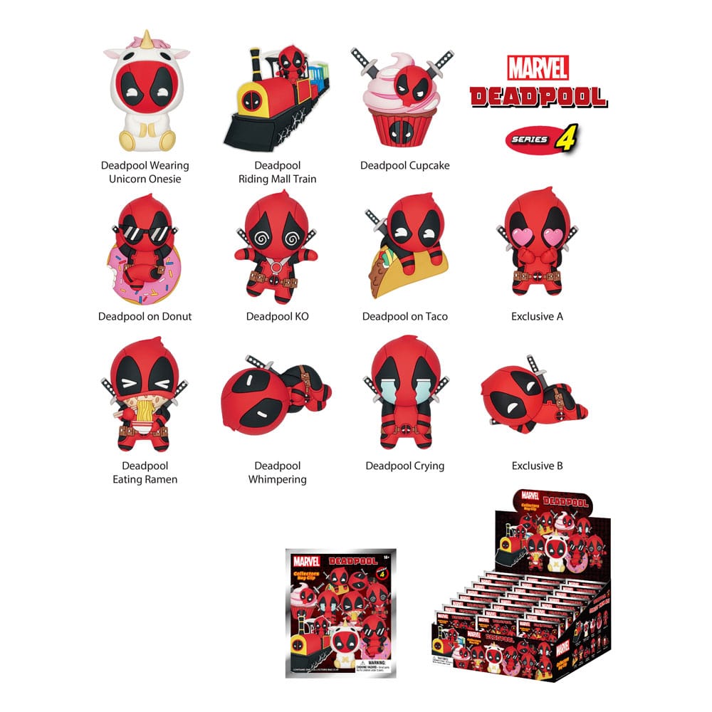Deadpool PVC: Collectors Bag Clip Series 4 4cm Deadpool PVC: Collectors Bag Clip Series 4 4cm