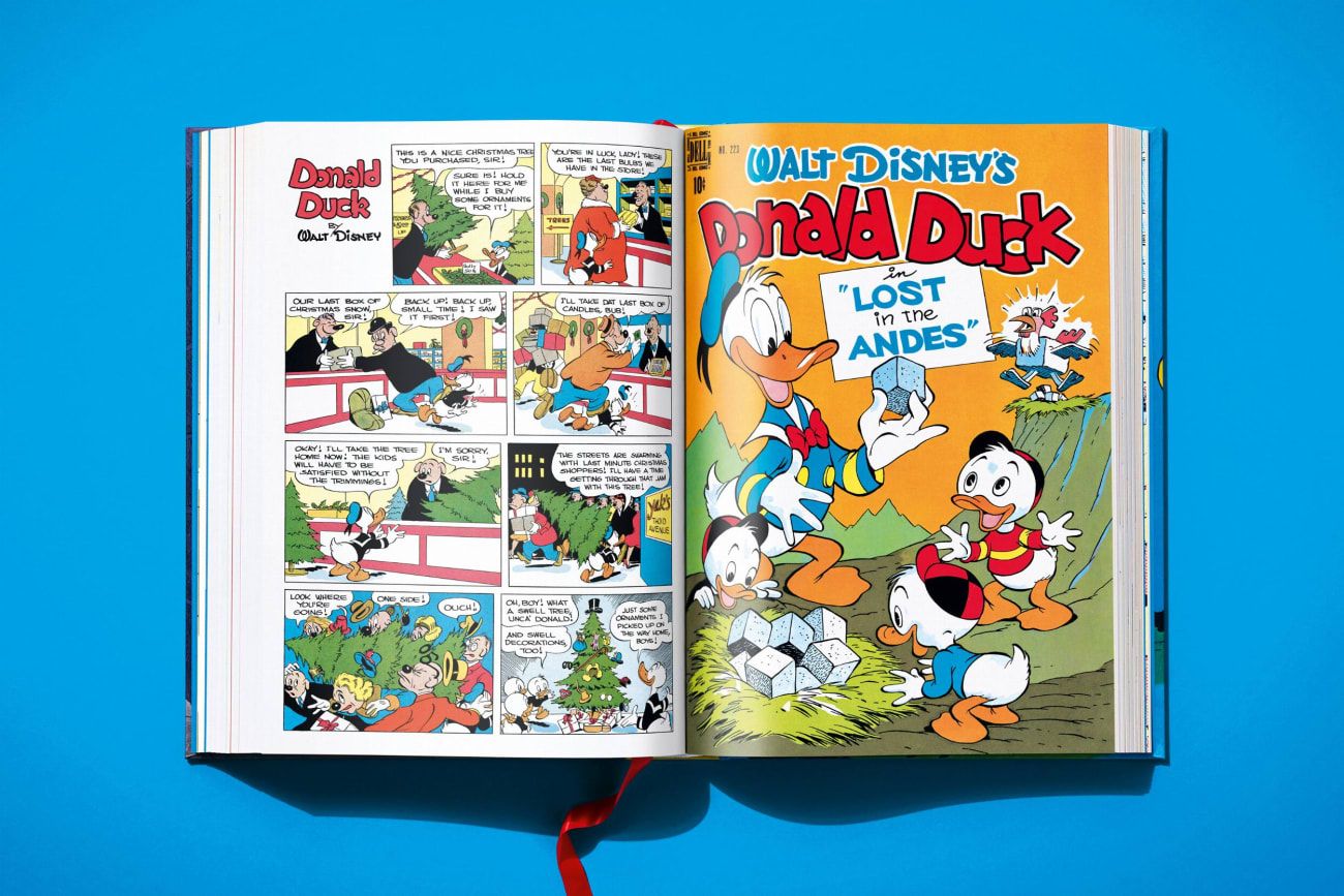 Carls Barks Library Donald Duck Vol.1: 1942-1950 Comic, Donald Duck, Disney, Cartoon, Offenes Buch
