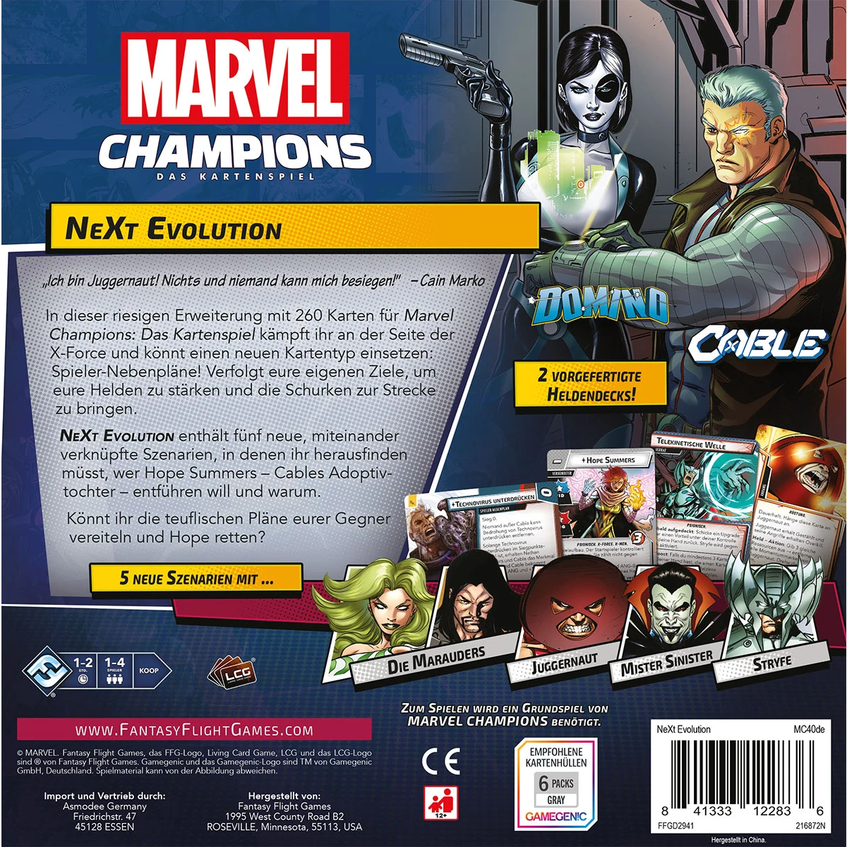 Marvel Champions LCG dt.: NeXt Evolution Erweiterung Marvel Champions LCG dt.: NeXt Evolution Erweiterung