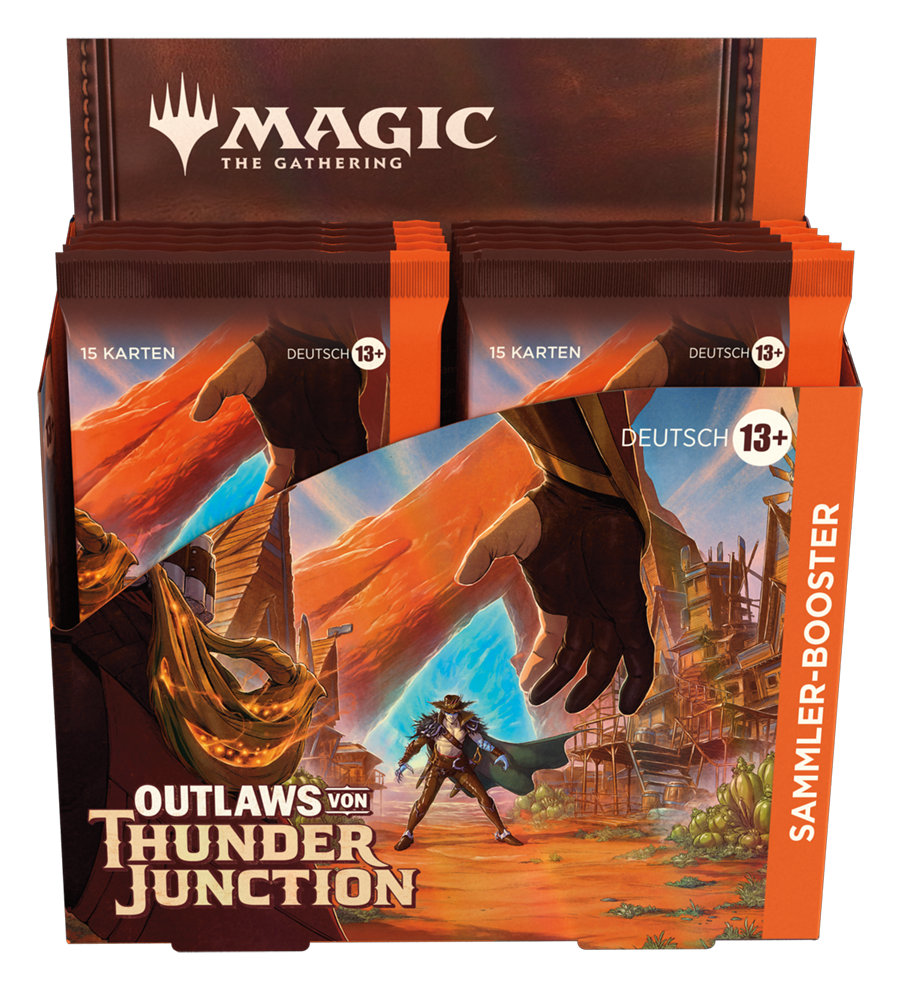 Magic CCG dt.: Outlaws von Thunder Junction Sammler-Booster Display Magic CCG dt.: Outlaws von Thunder Junction Sammler-Booster Display