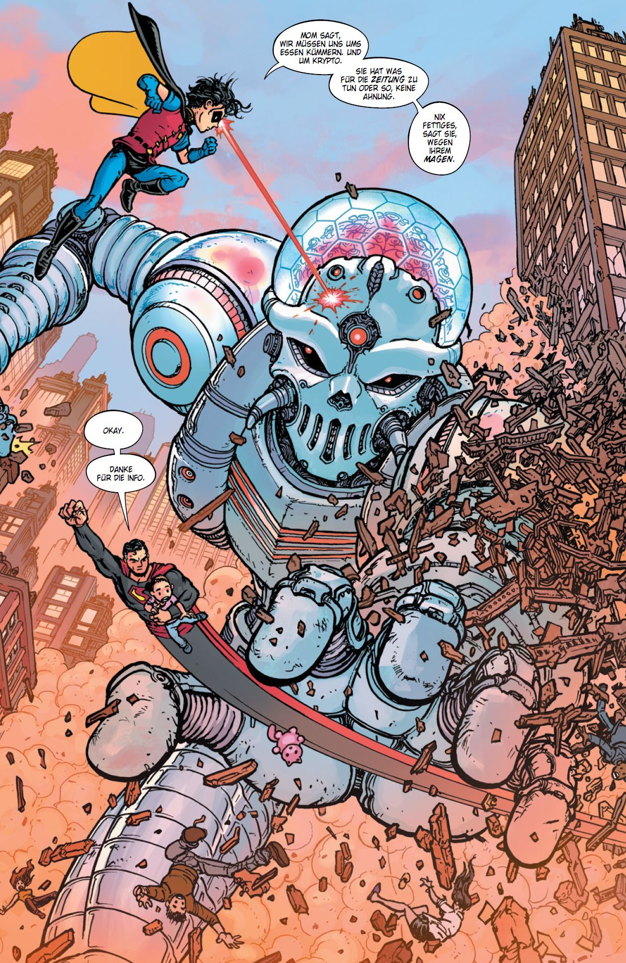 Dark Crisis Sonderband Bd.1: Welten ohne Justice League Roboter, Robot, Maschine, Kampf, Stadt