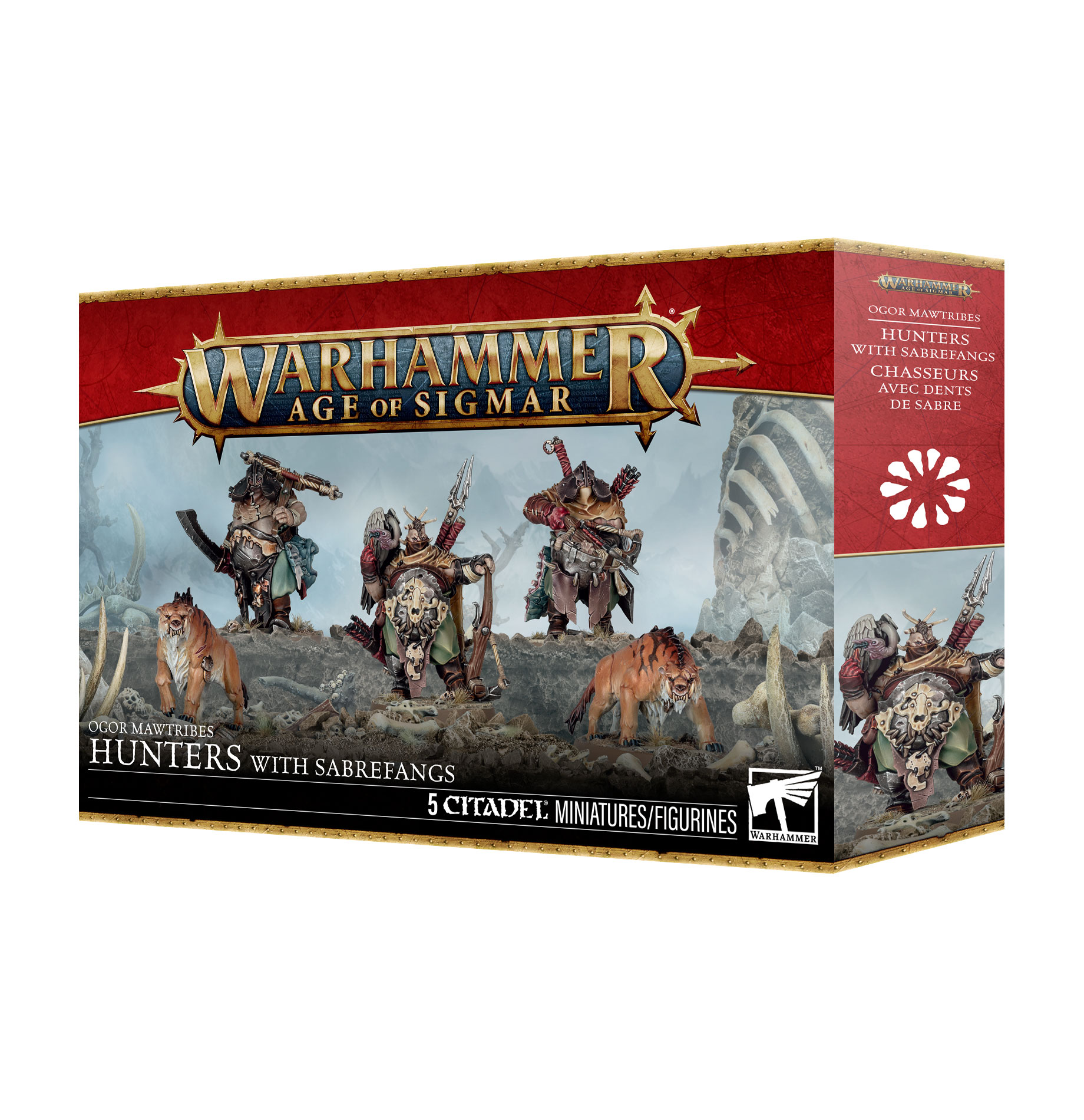 Warhammer, Age of Sigmar, Jäger mit Sabrefangs, Miniaturen, 5 Figuren