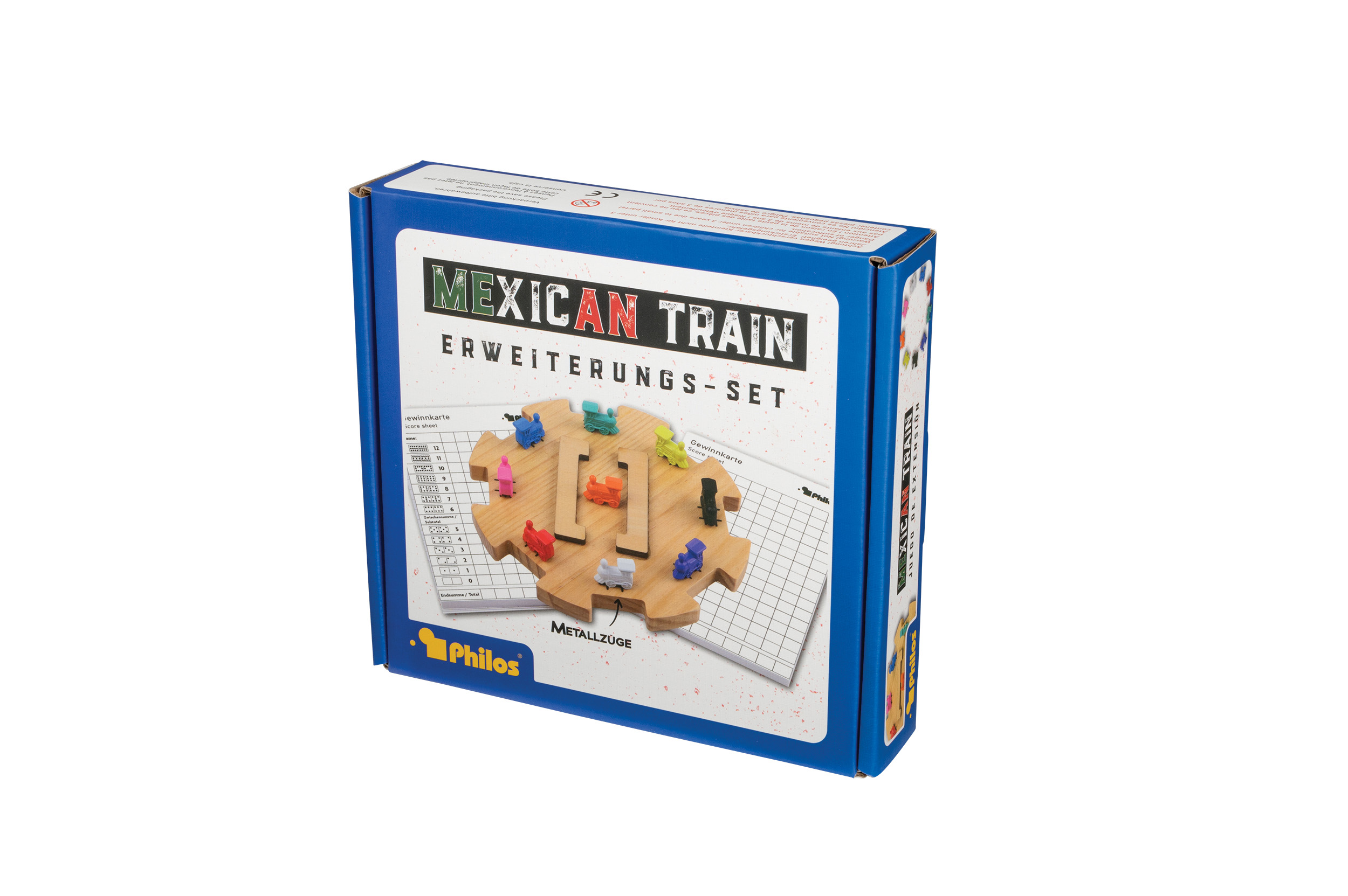 Mexican Train, Erweiterungs-Set, Spiele-Set, Holzspielzeug, Metallstücke