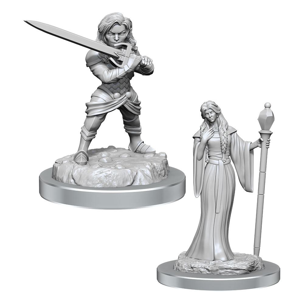 Critical Role Miniatures: Female Human Wizard & Female Halfling Critical Role Miniatures: Female Human Wizard & Female Halfling