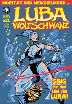 Comic, Cover, Illustration, Frau, Schwert, Sci-Fi, Fantasy, weiblicheKriegerin, blau, Lage](, action, Bösewicht, Katze