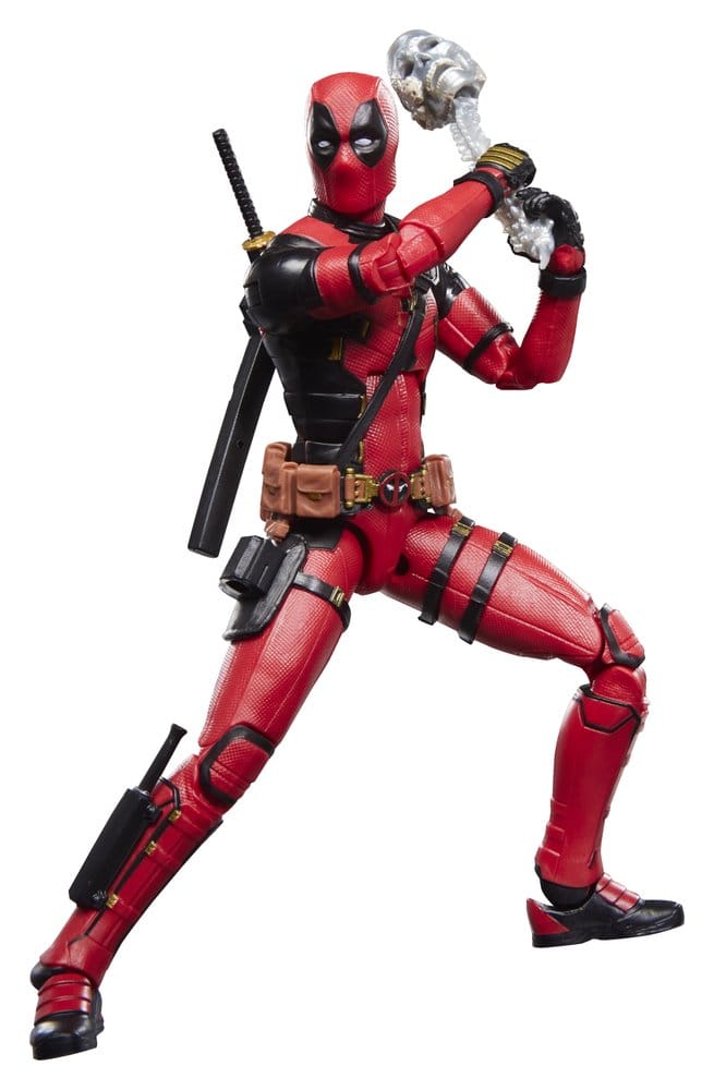 Marvel Legends AF: Dogpool ... & Deadpool (Deadpool & Wolverine) 15cm Actionfigur, Deadpool, Kostüm, Säbel, Gürtel