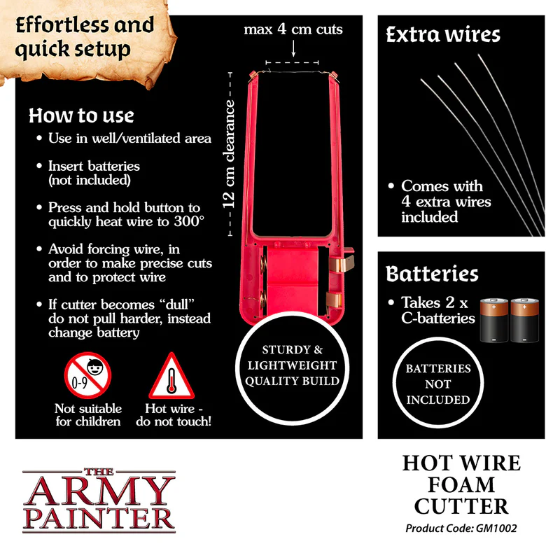 Army Painter: Gamemaster - Hot Wire Foam Cutter Army Painter: Gamemaster - Hot Wire Foam Cutter