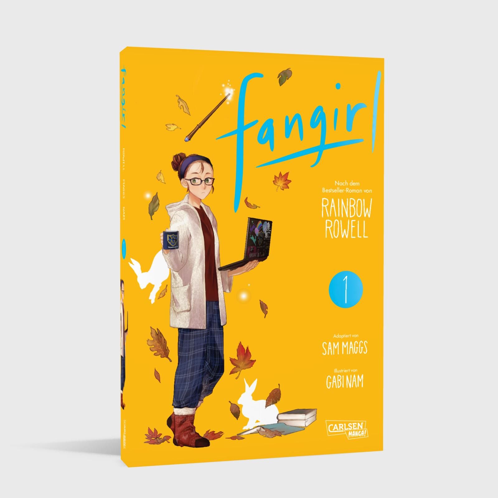 Fangirl Bd.1-4 Komplettpack graphic-novel, manga, comic, orange-cover, interior-illustration