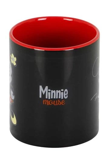 Minnie Mouse, Becher, Tasse, Schwarz, Rot Innen