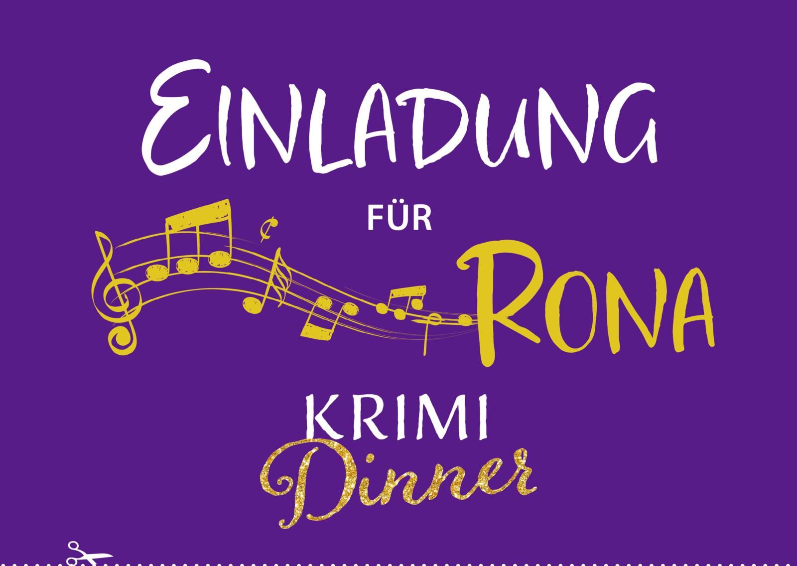 Krimi Dinner: 12 points go to murder! für 6-8 Personen mit Einladungen, Tischkarten uvm. Kunst, Krach-Ton, Musiknoten, Dinner, Kravata