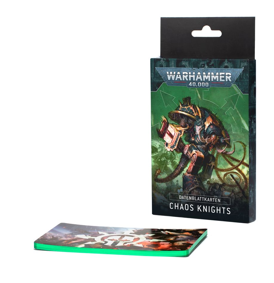 Warhammer 40k: Datasheet Cards - Chaos Knights dt.