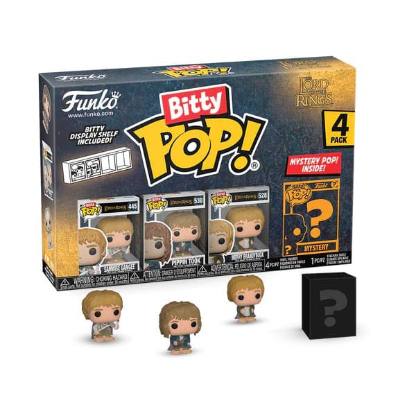 Herr der Ringe: POP Bitty Sam/Pippin/Merry/Mystery 2,5cm