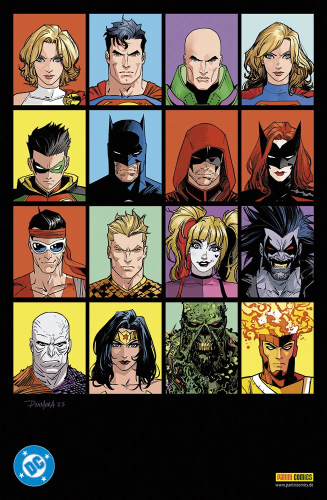 Superheroen, Comic-Charaktere, Gruppe von Helden, Lanternfarben, Kostüm-Design