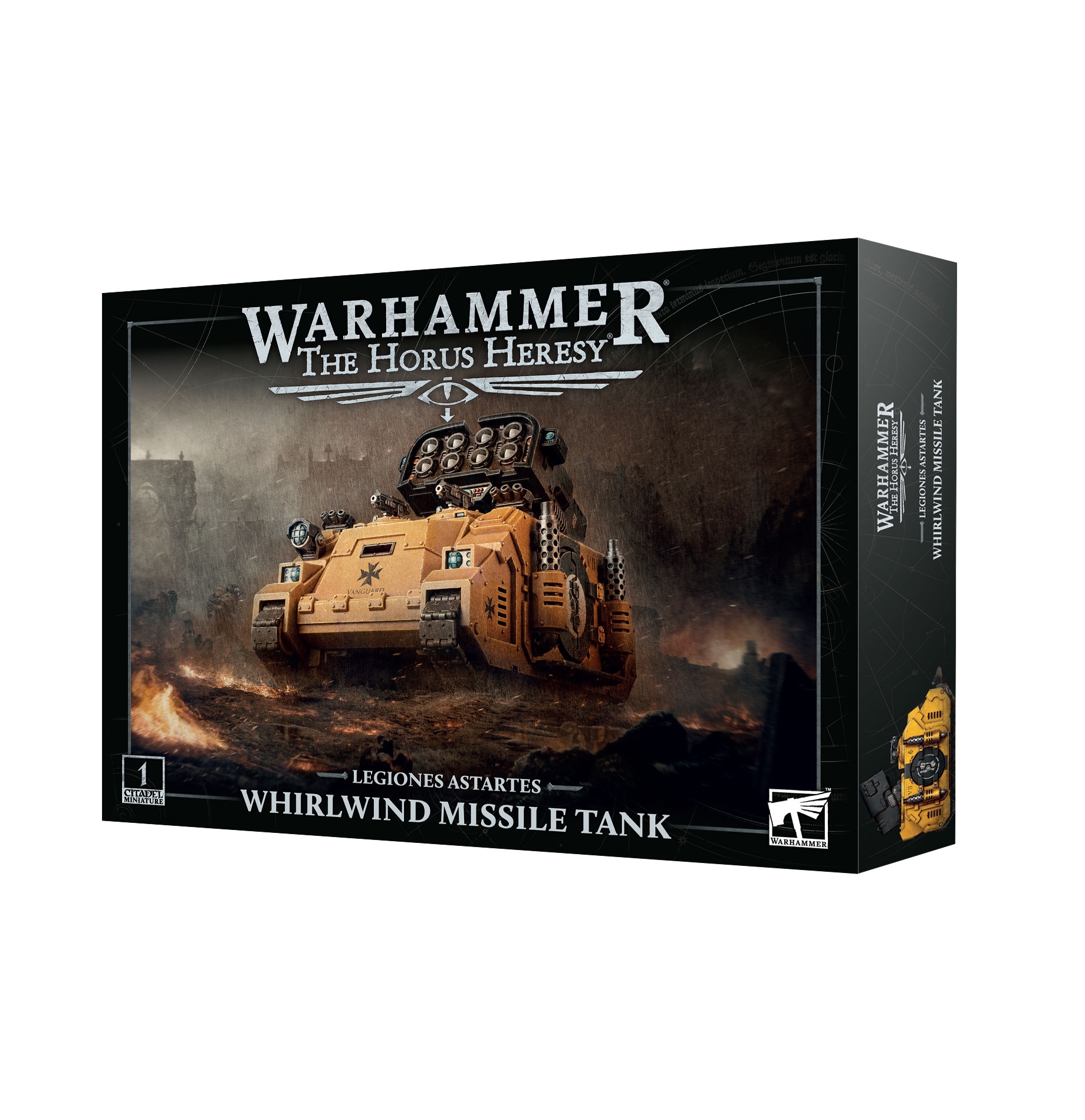 Horus Heresy: Legiones Astartes - Whirwind Missile Tank Whirlwind Missile Tank, Warhammer, Legiones Astartes, tank model, miniature box