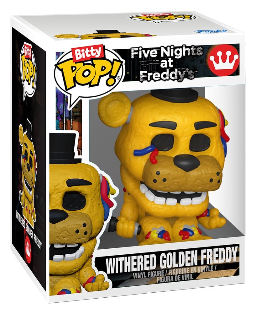 Five Nights at Freddy's: POP Bitty 4er Set Withered Golden Freddy/Marionette/Lolbit/Sun&Moon Figur, Vinylfigur, Five Nights at Freddy's, Foxy, Goldener Freddy