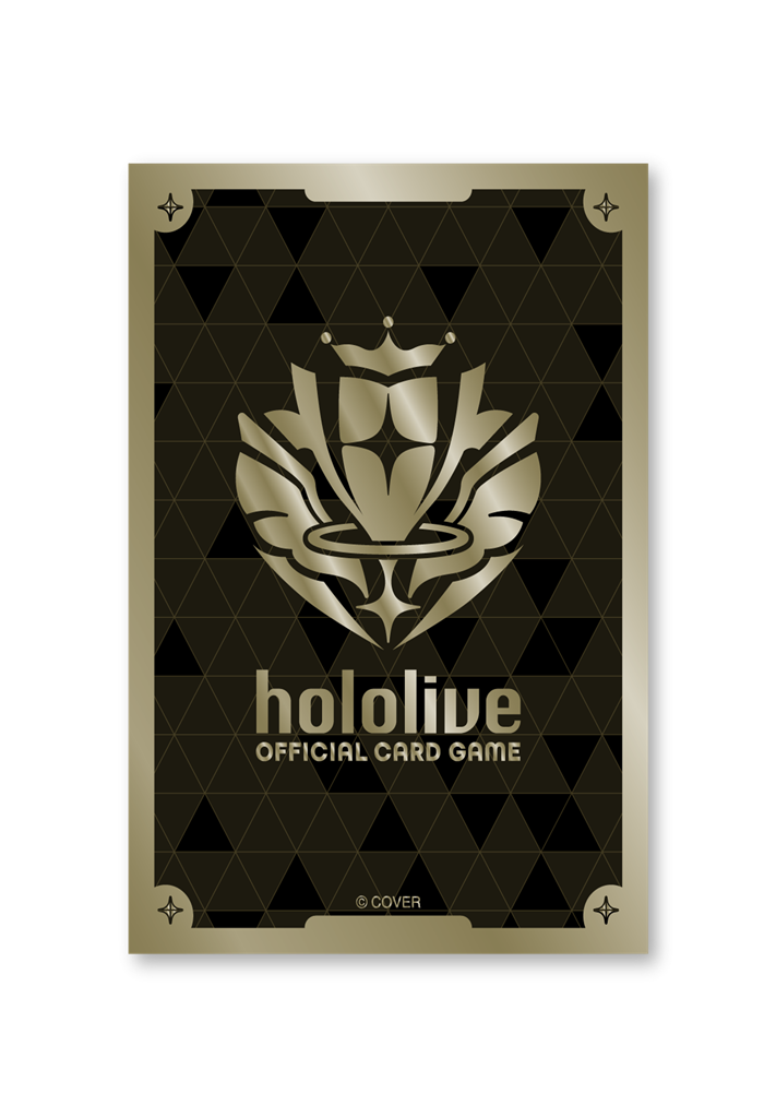 Hololive CCG: Sleeves Logo Gold (55) card, hololive, karte, gold, rückseite design