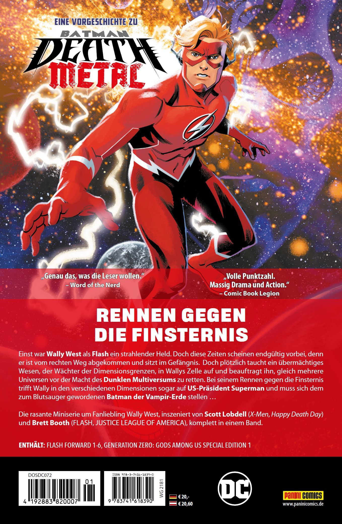 Superheld, Comic, Roter Anzug, Weltraum-Hintergrund, Bühnenbild