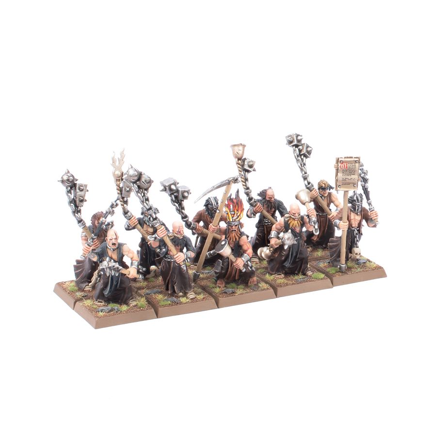 Warhammer: The Old World Empire of Man - Battle March Army miniatur, Krieger, Untoter, Hammer, Basisplatte