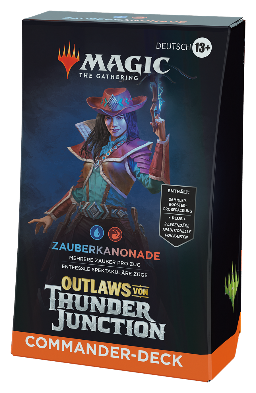 Magic CCG dt.: Outlaws von Thunder Junction Commander-Deck "Zauberkanonade"