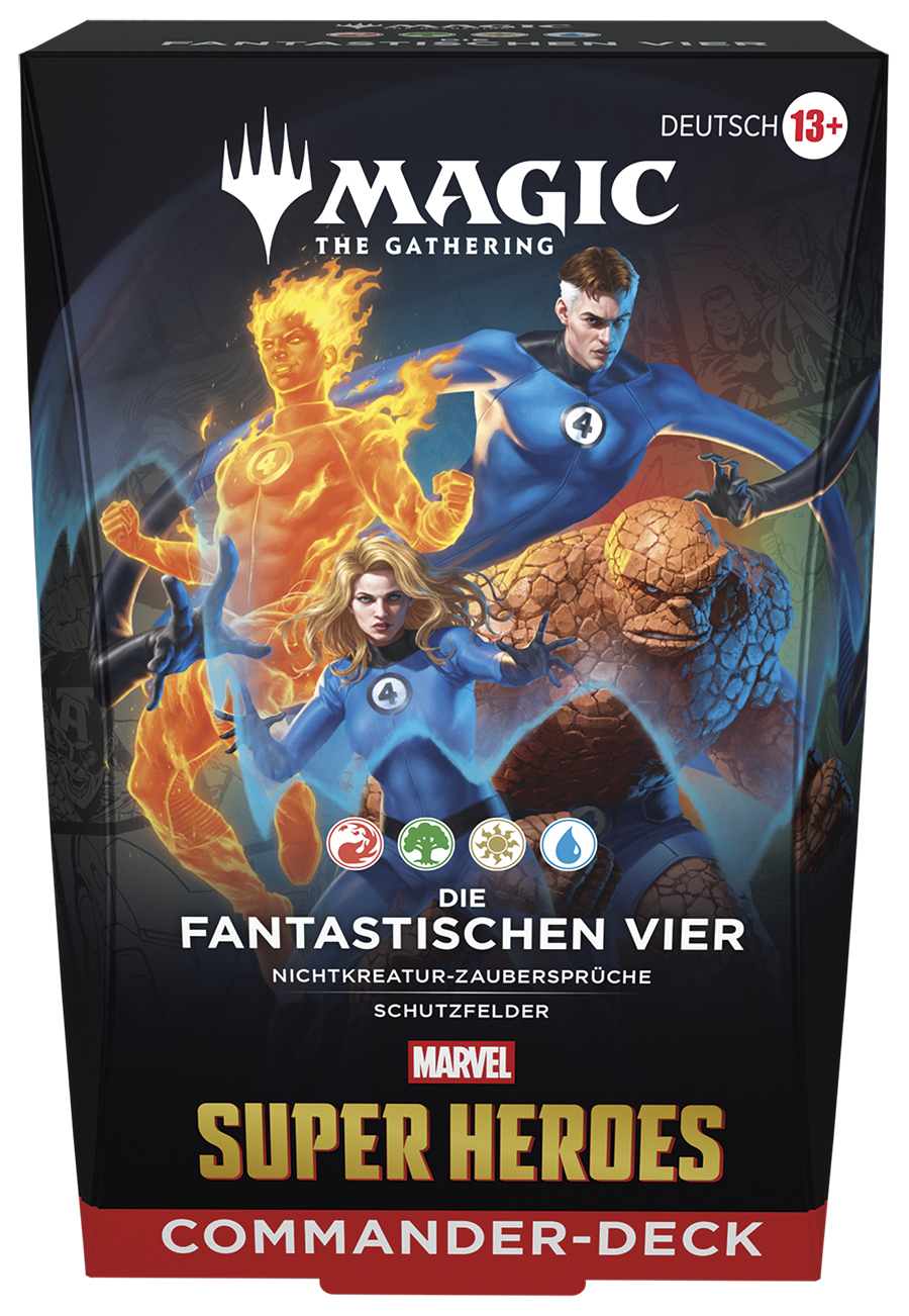 Magic CCG dt.: Marvel Super Heroes Commander Deck Die Fantastischen Vier Magic the Gathering, Commander Deck, Super Heroes, Die fantastischen Vier, Nichtkreatur-Zaubersprüche