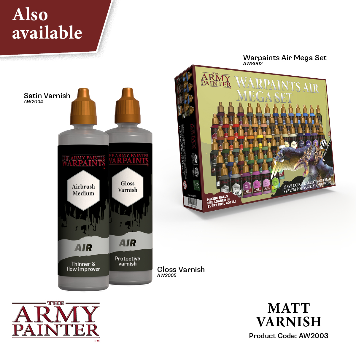Army Painter: Air - Matt Varnish 100ml