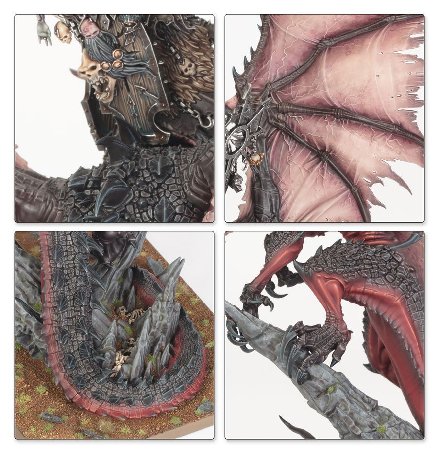 Drachenfigur, Drachenmodell, Drache, Schuppenhaut, Baufigur